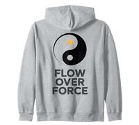 Flow Over Force Yin Yang Yoga Balance Abbigliamento Felpa con Cappuccio