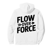 Flow Over Force Yin Yang Yoga Balance Abbigliamento Felpa con Cappuccio
