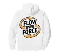 Flow Over Force Yin Yang Yoga Balance Abbigliamento Felpa con Cappuccio