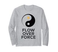 Flow Over Force Yin Yang Yoga Balance Abbigliamento Maglia a Manica