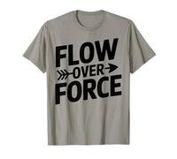Flow Over Force Yin Yang Yoga Balance Abbigliamento Maglietta