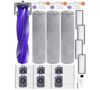 Flow Ricambi per Narwal Flow Robot Aspirapolvere,22 Pezzi Accessories 3 Panni per mop,1 Spazzola principale,4 Spazzole laterali,4 Filtri HEPA,6 Sacchetti per la polvere,1 Spazzola per la pulizia