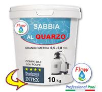 Flow SABBIA AL QUARZO FILTRANTE → 10 kg per POMPE FILTRO Piscina INTEX, BESTWAY