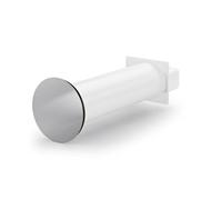 Flow Star GTS 125 F Manicotto da Parete, Bianco/Acciaio Inox