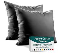Flowen Federe Cuscini Divano 30x30 Set da 2 Copricuscini in Microfibra Fodere Lavabili e Resistenti 30 x 30 cm Tessuto 100% Poliestere Traspirante Anallergico Antiacaro Ideali per Arredo Casa