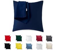 Flowen Federe Cuscini Divano 40x40 Set da 2 Copricuscini Decorativi 100% Cotone Jersey Tessuto Morbido Anallergico Antiacaro e Traspirante Fodere con Cerniera Nascosta Lavabili in Lavatrice