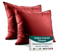 Flowen Federe Cuscini Divano 50x50 Set da 2 Copricuscini in Microfibra Fodere Lavabili e Resistenti 50 x 50 cm Tessuto 100% Poliestere Traspirante Anallergico Antiacaro Ideali per Arredo Casa