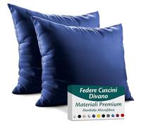 Flowen Federe Cuscini Divano 50x50 Set da 2 Copricuscini in Microfibra Fodere Lavabili e Resistenti 50 x 50 cm Tessuto 100% Poliestere Traspirante Anallergico Antiacaro Ideali per Arredo Casa
