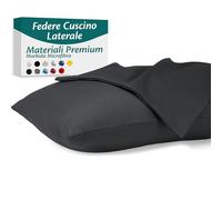 Flowen Federe Cuscini Letto Matrimoniale e Singolo 40x145 Set da 2 Copricuscini in Microfibra Fodere Lavabili e Resistenti 40 x 145 cm Tessuto 100% Poliestere Traspirante Anallergico Antiacaro