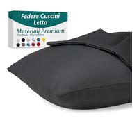Flowen Federe Cuscini Letto Matrimoniale e Singolo 40x60 Set da 2 Copricuscini in Microfibra Fodere Lavabili e Resistenti 40 x 60 cm Tessuto 100% Poliestere Traspirante Anallergico Antiacaro