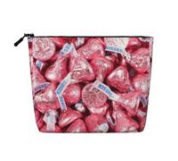 Flower And Bird World Borsa da viaggio per il trucco in canapa sintetica, borsa cosmetica per donne e ragazze