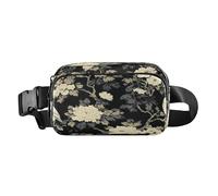 Flower and Hawk - Borsa a tracolla alla moda per donne e uomini, resistente all'acqua, con cinghia regolabile, per ciclismo, escursionismo, palestra, cintura per mujer