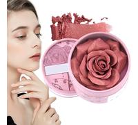 Flower Beauty Blush - 3D Petal Design Travel Size Blush | 3,5 g Natural Fragrance Pigmented Highlighter Eyeshadow For Face Daytime Travel B Weddings, Parties, Or Casual Weridal Stage Photography