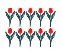 Flower Bed Fencing, 10 Pieces Decorative Garden Edging, 5.91x11.42 Inch Lightweight & Portable, Plant Decoration for Farmhouse, Pool Area, Backyard, Vegetable Gardening, Playground