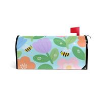 Flower Bee Colorful Decorativo mailbox avvolge magnetico per l'inverno carino San Valentino mailbox copre dimensioni standard copertura para buzon