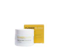 Flower Bloom, Night Face Cream, Crema Viso Notte a Base di Canapa e Acido Ialuronico, Nutriente e Rigenerante, Adatta a Pelli Sensibili, Made in Italy, 50 ml