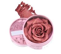 Flower Blush Powder, 3D Rose Petal Design, Pigmented Highlighter, Natural Fragrance Formula, 3,5 g Compact Size, Perfect for Daytime Travel and Bridal Photography