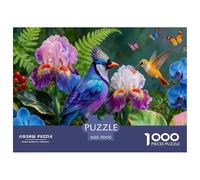 Flower Border Bird Language Puzzle Giochi 1000 Pezzi Regalo Per Lui E Per Lei Arte Interesting Puzzle Adulti Foto 70x50cm/1000pcs