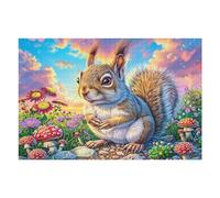 Flower Border Hare Puzzle 1000 Pezzi Per Regalo Di Capodanno Cartone Di Alta Qualità Per Famiglie Flora Meadow Bloom Per Riunioni Festive Con Poster Incluso Migliore Vendita 1000 PCS