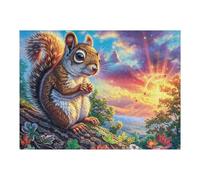 Flower Border Squirrel Rompicapo 500 Pezzi Per Decorazione Di Eventi Cartone Rigido Tema Matrimoniale Per Allestimenti Edizione Personalizzabile Qualità Garantita 500 PCS