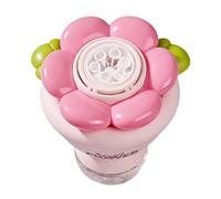 Flower Bubble Machine - Automatic Blower 11,5 x 11,5 cm, portatile Bubble Maker, LED Lights | Outdoor Fun Toy for Backyard Beach Camping Park Party Pool Travel Vacation Wedding Celebration Kids Adults