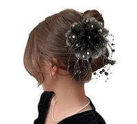Flower Bud Hair Clip, Hawaiian Flower Hair Clip - Pin da artigli di fiori di bocciolo con baritta non slittata con nappe di perle - Pinna per pins per pins per pinna per capelli per capelli