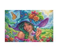 Flower Bush Witch Puzzle 1000 Pezzi Sfida Rompicapo Difficile Flora Mushroom Meadow Rompicapo Per Esperti Stimolo Intellettuale Esercizio Mentale Regalo Per 1000 PCS