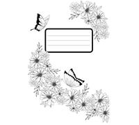 Flower & Butterfly Notebook: Aesthetic Line Art Notebook for Writing, School Notes, Journaling, and Creative Projects