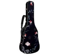 Flower Cactus Retro Soft Bass Guitar Case Bag con gancio posteriore Loop Electirc Chitarra Zaino Foglie Ananas Coralcm Spessore Imbottitura di sicurezza