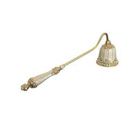 Flower Candle Stopper Metal Flame Extinguisher Long Handle Candle Snuffer | Long Handle Flower Design Candle Snuffer Extinguishes Flames Safely Without Or Flying Wax Embers For Clean Burning