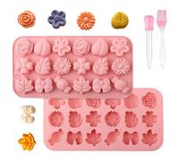 Flower Candy Molds - Easy Release Fondant, Chocolate Gummy Tool