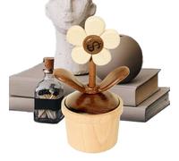 Flower Car Dashboard Decoration, Rotating Floral Ornament, Good Luck Flower Art, Material, Smooth Mechanism, Vibrant Colors, Suitable for Rv, Minivan, Sedan, Birthday