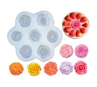 Flower Chocolate Molds Silicone - Flower Molds | Decorating Making Tools | Flowers Candles Moldss | Flowers Candle Moldss | Cake Topper Making Tools For DIY Candle Soap Resin Candy Wedding Party