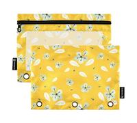 Flower_Clipart_by_nedti_12 - Astuccio in plastica per raccoglitori a tre anelli, tasche con cerniera, per articoli di cancelleria per bambini, Flower_clipart_by_nedti_12, 1 sizex2, Cartoni