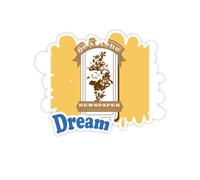 Flower Cluster Newspace Brand Ribbon Adesivi Citazione Sogno Decalcomanie in Vinile