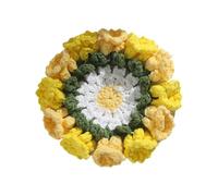 Flower Coasters - Handmade Crochet Mug Mats, Decorative Cup | Multifunction Tea For Hot Drinks, Coffee, Water, Dining Table Protection, Cute Drinkware Accessories