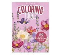 Flower Coloring Book: 50 Beautiful Floral Designs to Color