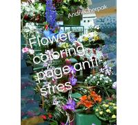 Flower coloring page,anti stres.