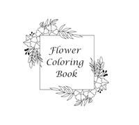 Flower colouring book