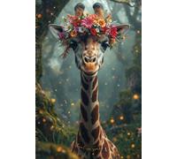 Flower Crown Giraffe Journal: A Whimsical Woodland Animal Nature Notebook with Lined Pages for Creative Writing Gifts, Cottagecore Lovers, Gratitude Journaling, and Cozy Slow Living Reflection