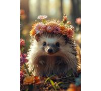 Flower Crown Hedgehog Journal: A Whimsical Woodland-Inspired Notebook with Lined Pages for Animal Lovers, Cottagecore Creatives, and Cozy Slow Living Gratitude Journaling