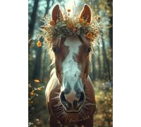 Flower Crown Horse Journal: A Whimsical Woodland-Inspired Equine Notebook with Lined Pages for Animal Lovers, Cottagecore Creatives, and Cozy Slow Living Journaling