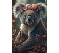Flower Crown Koala Journal: A Whimsical Woodland Animal Nature Notebook with Lined Pages for Creative Writing Gifts, Cottagecore Lovers, Gratitude Journaling, and Cozy Slow Living Reflection