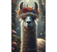 Flower Crown Llama Journal: An Adorable Woodland Animal Nature Notebook with Lined Pages for Creative Writing Gifts, Cottagecore Lovers, Gratitude Journaling, and Cozy Slow Living Reflection