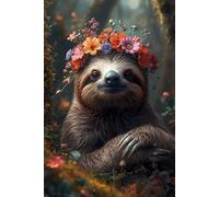 Flower Crown Sloth Journal: A Cute Woodland Animal Nature Notebook with Lined Pages for Creative Writing Gifts, Cottagecore Lovers, Gratitude Journaling, and Cozy Slow Living Reflection