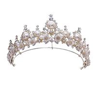 Flower Crown Star Print Tiara perle perletti per capelli Besti Besti Accessori per capelli da sposa