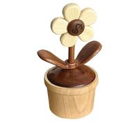 Flower Dashboard Decoration, Rotating Floral Ornament, Sturdy Charm Flower Decor, 2.91x6.1 inches Compact Eye-Catching Art Accent, Car Interior Display for Sedan, RV and Taxi Use