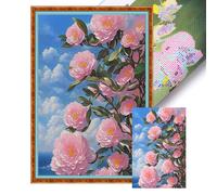 Flower Design DIY Bead Embroidery Kit 11CT Cross Stitch Kit for Home Decor IT