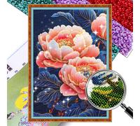 Flower Design DIY Bead Embroidery Kit 11CT Cross Stitch Kit for Home Decor IT