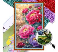 Flower Design DIY Bead Embroidery Kit 11CT Cross Stitch Kit for Home Decor IT